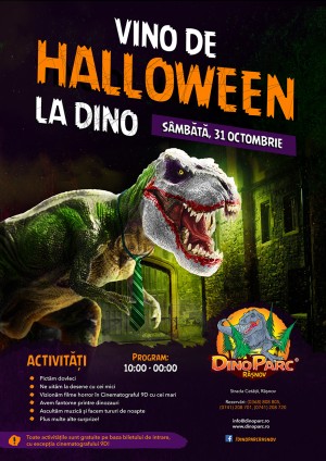Dino Parc Rasnov organizeaza primul Halloween printre dinozauri 